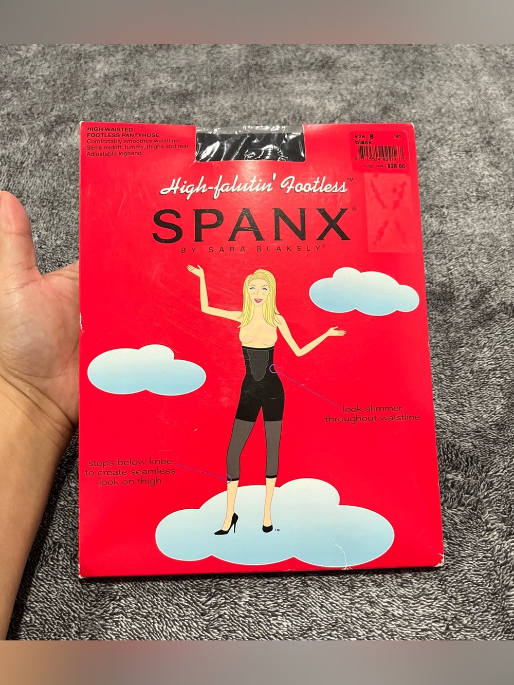 Brand new❗️High Waisted Footless Spanx by Sara Blakely black size B